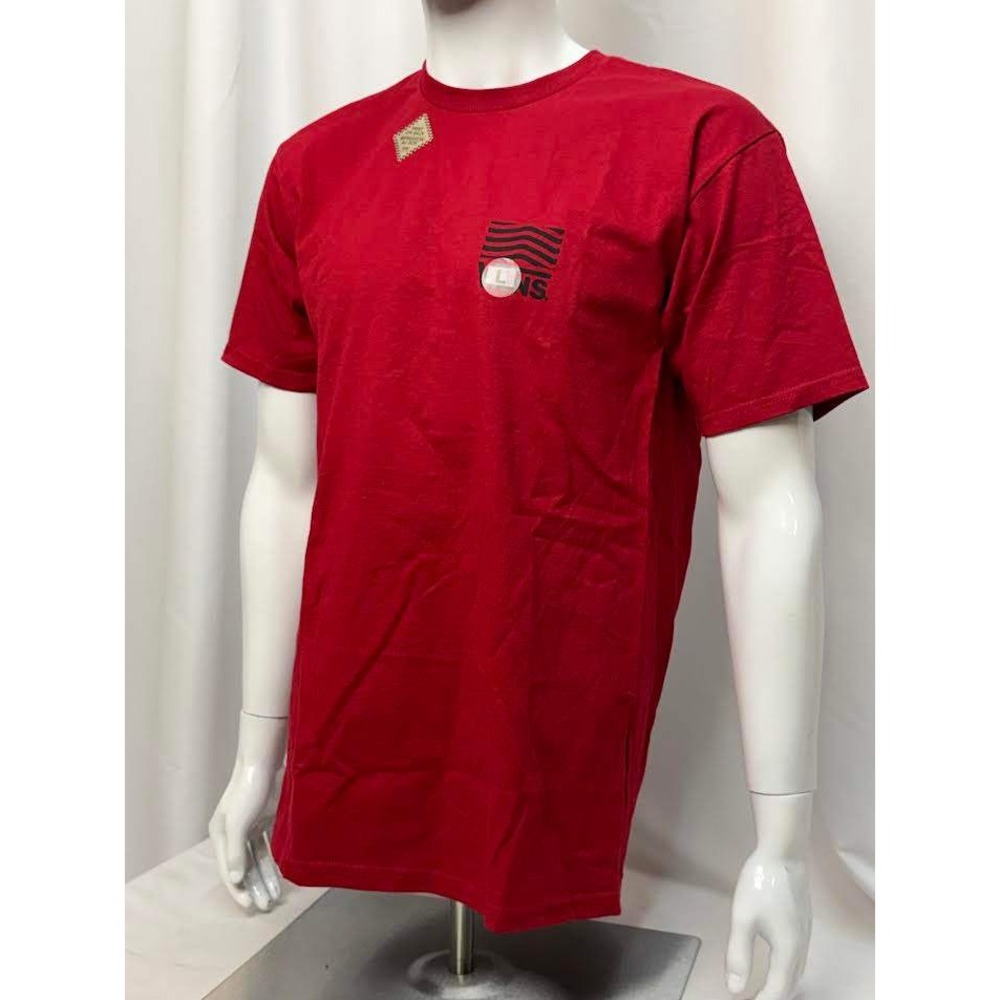 Vans Mens Red Graphic Logo Short Sleeve T-Shirt Large NWT